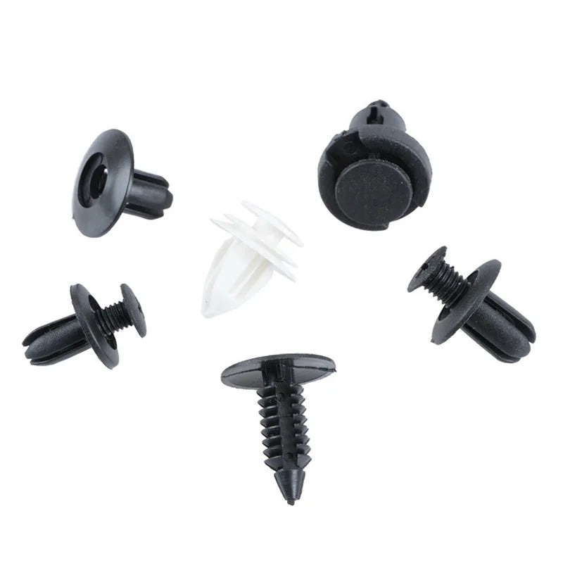 100Pcs Auto Fastener Clip Mixed Car Body Push Retainer Pin Rivet Bumper Door Trim Panel Fastener Kit Car Clips Box or Bag Packag