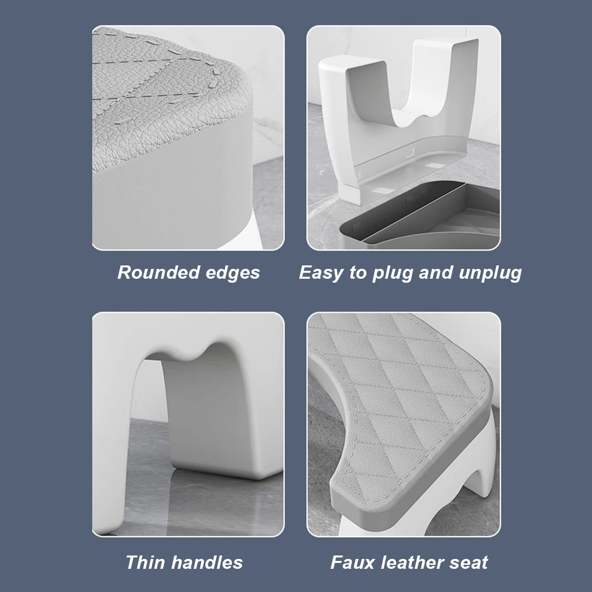 1 PCS Toilet Squat Stool Removable Non-slip Toilet Seat Stool Portable Squat Stool Home Multifunctional Bathroom Accessories