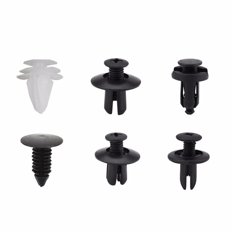100Pcs Auto Fastener Clip Mixed Car Body Push Retainer Pin Rivet Bumper Door Trim Panel Fastener Kit Car Clips Box or Bag Packag