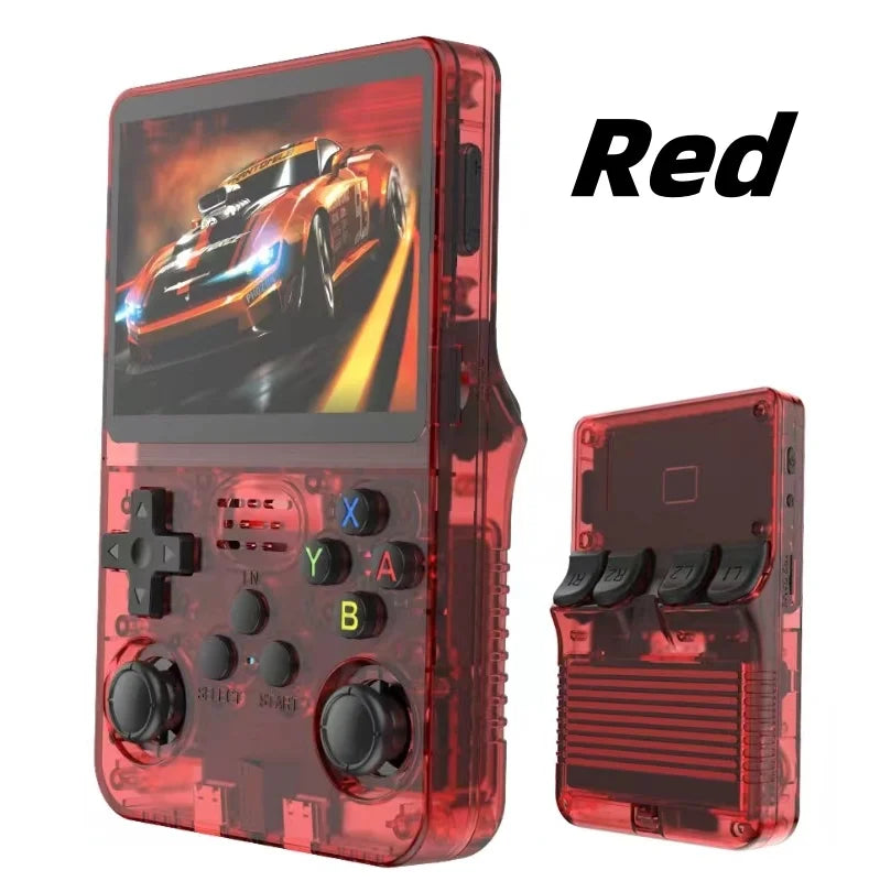 Open Source R36S Retro Handheld Video Game Console Linux System 3.5 Inch IPS Screen Portable Pocket Video Player 64GB Games