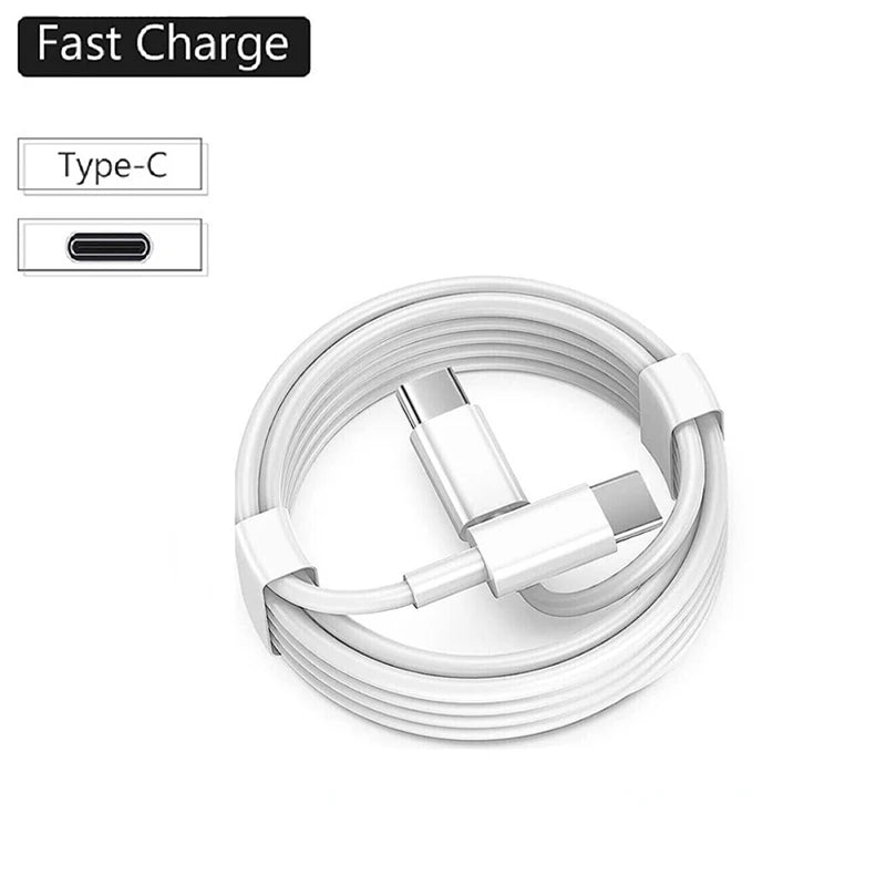 Type C to Type C Cable For IPhone 15 16 PD 60W Fast Charging For Samsung Xiaomi Huawei Type C Data Line White Black 1M 2M 3M