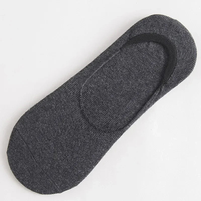 5Pairs Men Boat Cotton Socks Summer Autumn Non-slip Silicone Invisible Breathable Socks Male Ankle Sock Slippers Sports Socks