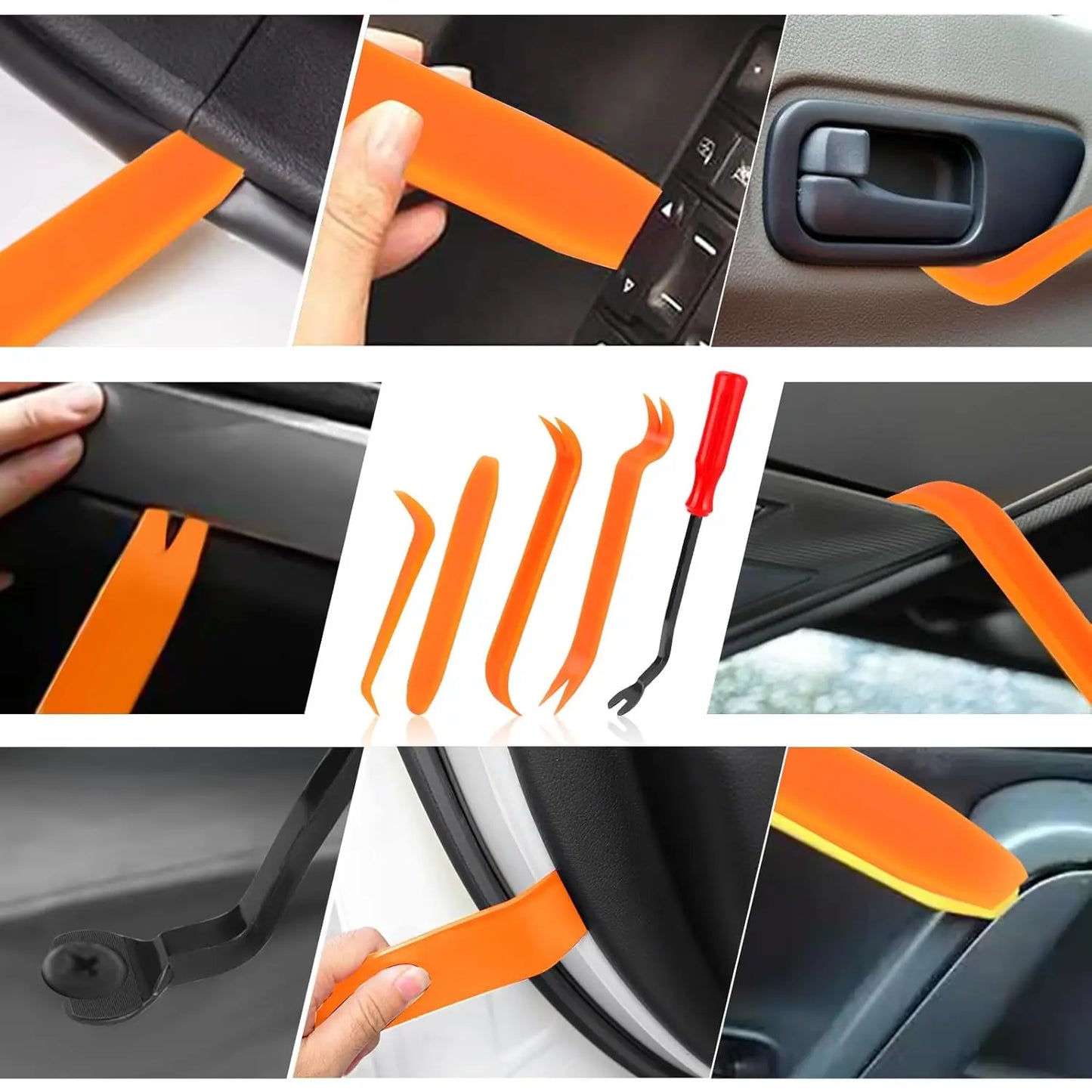 100Pcs Auto Fastener Clip Mixed Car Body Push Retainer Pin Rivet Bumper Door Trim Panel Fastener Kit Car Clips Box or Bag Packag