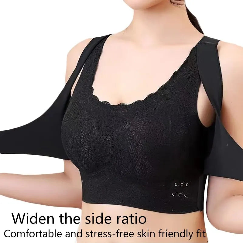 Clearance_Women Gather Up Bra Sport Camisole Underwear Black L XL 2XL Fitness Bra Breathable Exercise Yoga Runing Casual_Continu