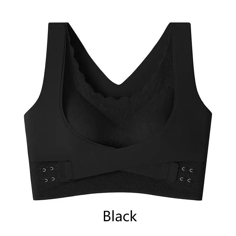 Clearance_Women Gather Up Bra Sport Camisole Underwear Black L XL 2XL Fitness Bra Breathable Exercise Yoga Runing Casual_Continu