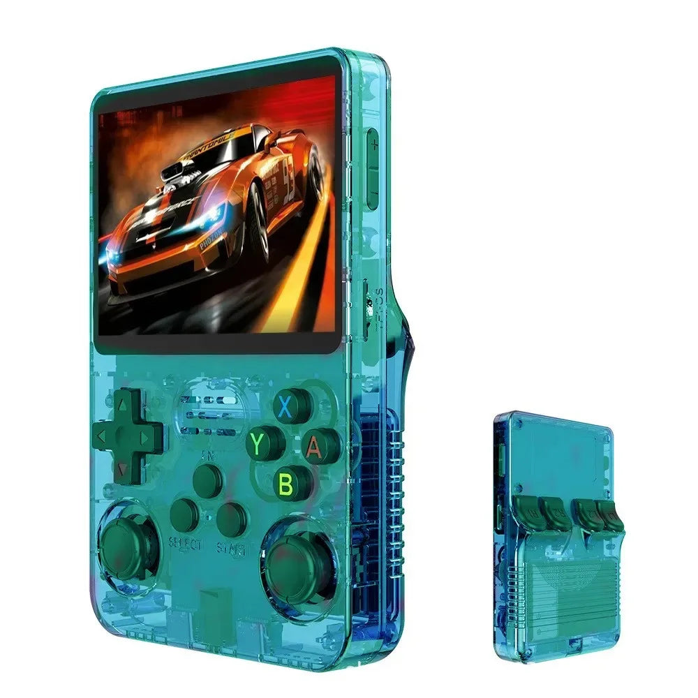 BOYHOM NEW R36S Retro Video Game Console Linux System 3.5 Inch IPS Screen Portable Pocket Player 64GB 128G Games best Kids gifts