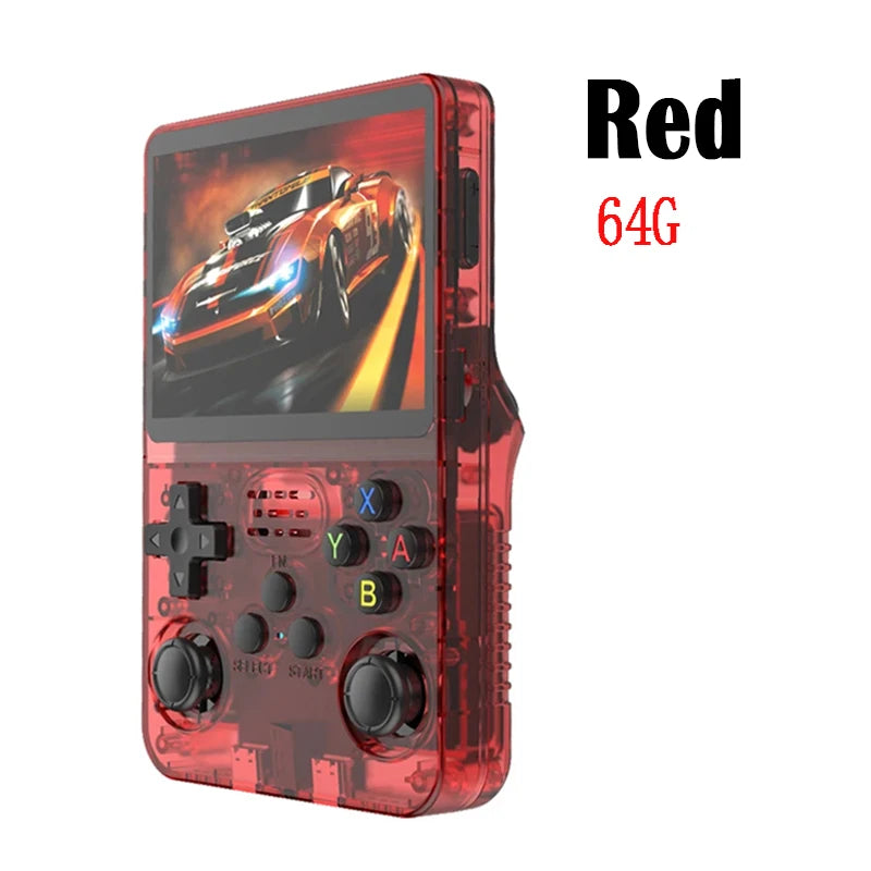 R36S Retro Handheld Video Game Console Linux System 3.5-inch IPS Screen Mini Portable Handheld Video Player 64GB 15000 Games