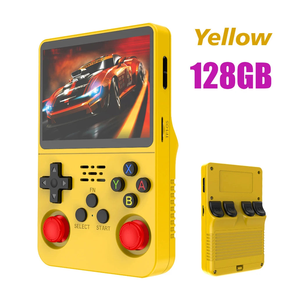 R36S Retro Handheld Video Game Console Linux System 3.5-inch IPS Screen Mini Portable Handheld Video Player 64GB 15000 Games