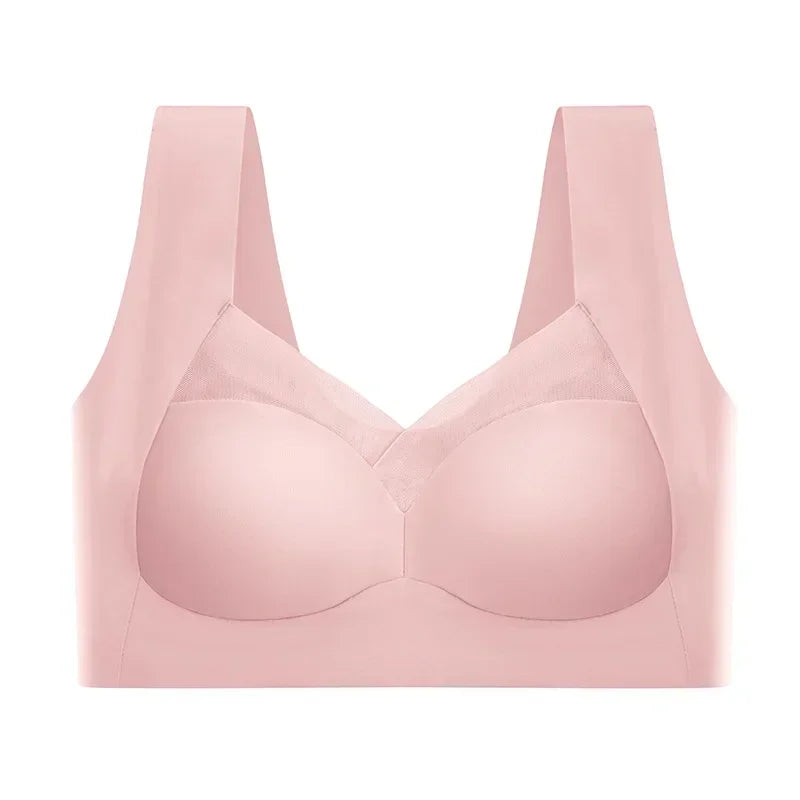 Soft Support Seamless Underwear Comfortable Gathering No Steel Ring Collection Light Thin Breathable Bra Style
