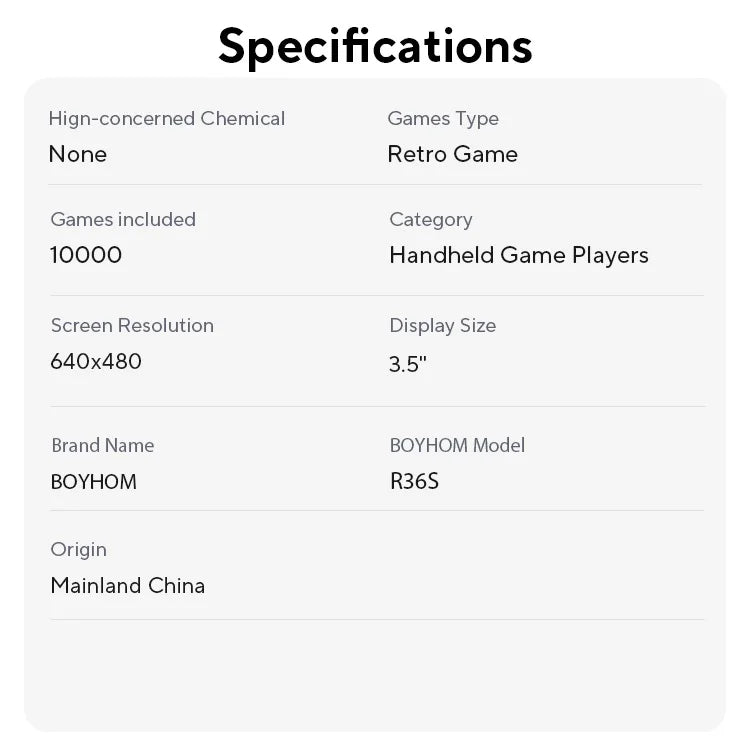 Open Source R36S Retro Handheld Video Game Console Linux System 3.5 Inch IPS Screen Portable Pocket Video Player R35S 64GB Games