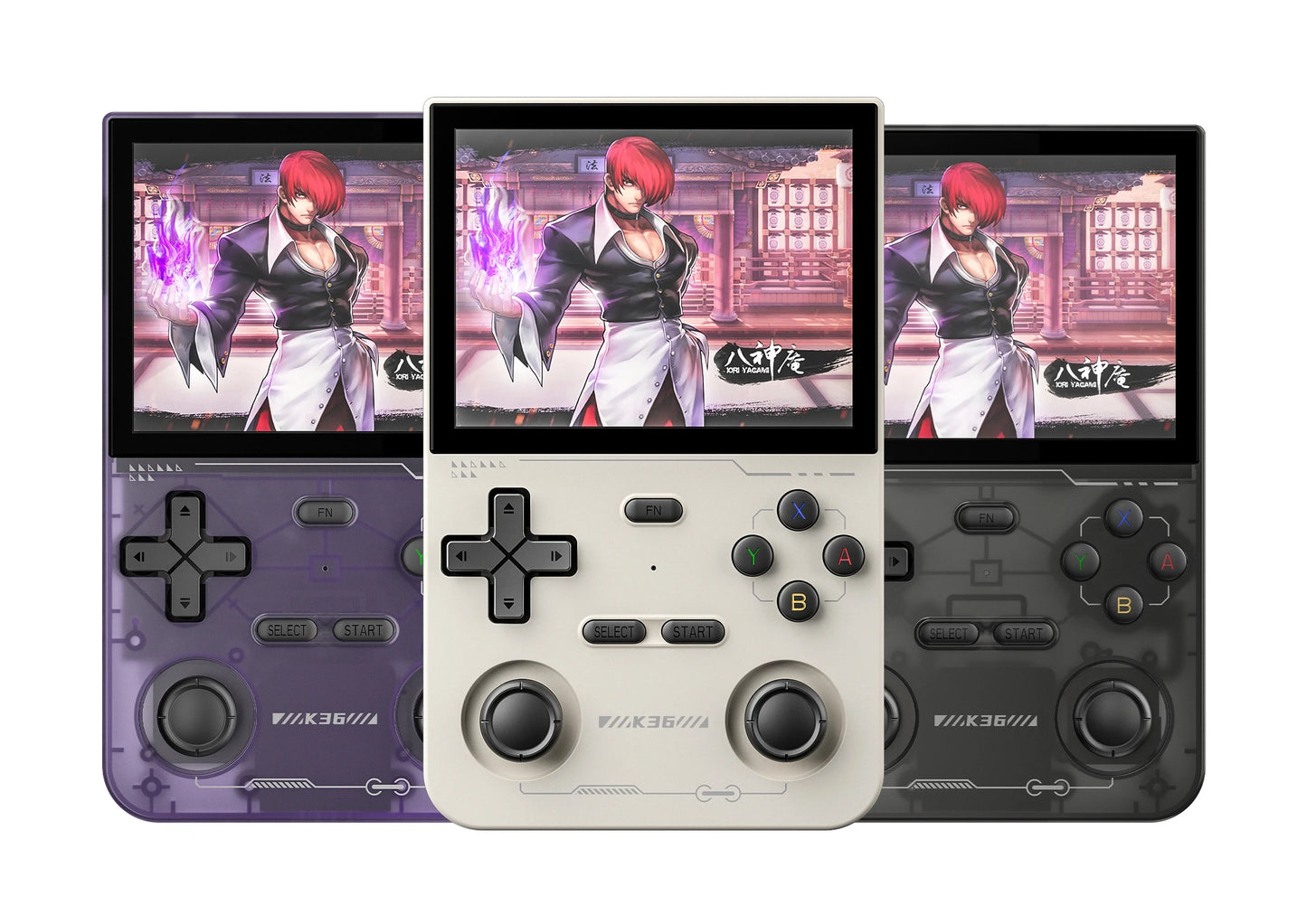 K36 Retro Handheld Video Game Console Linux System 3.5-inch IPS Screen Portable Handheld Video Player Suitable for PS1/PSP/N64