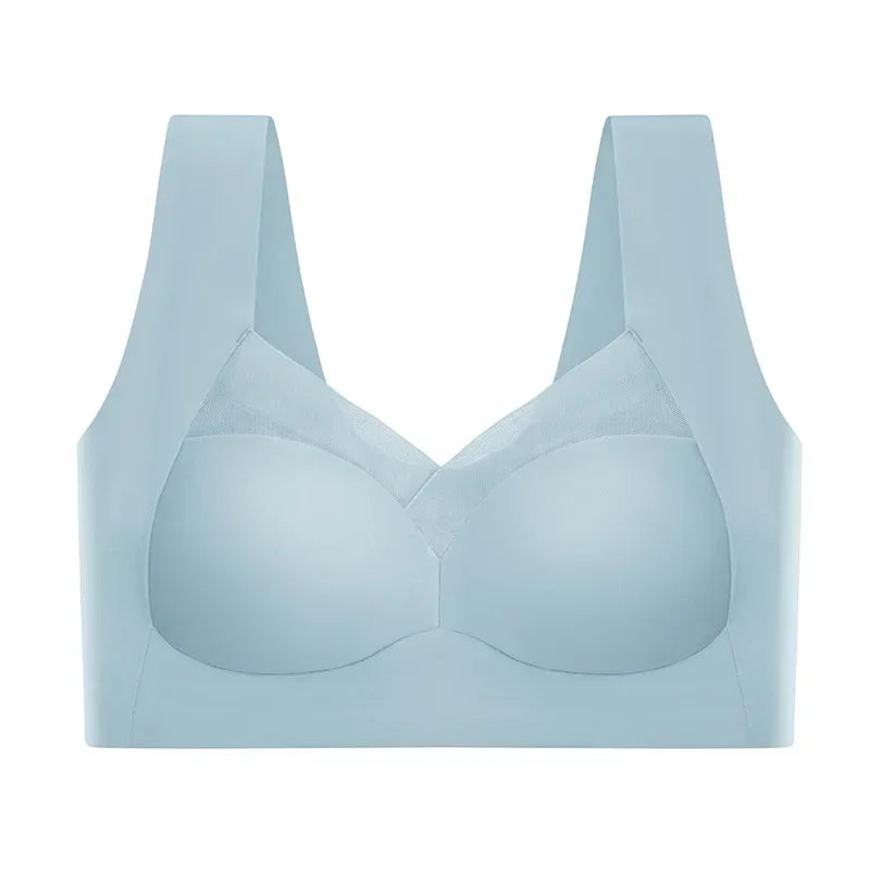 Soft Support Seamless Underwear Comfortable Gathering No Steel Ring Collection Light Thin Breathable Bra Style